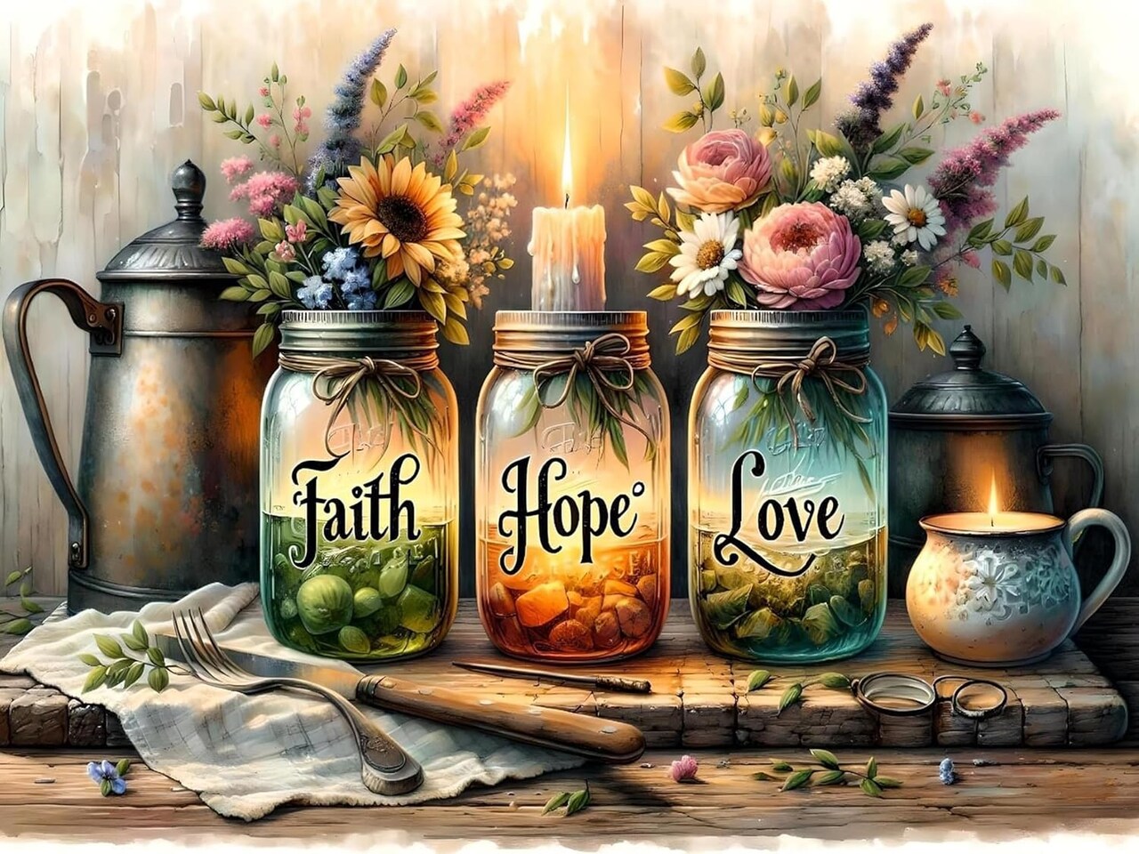 Diamond Art Kits for Adults, Inspirational Diamond Painting Kits for Beginners, 5D Vase Round Full Drill Gem Art for Adults, Paint by Diamonds Pictures DIY Crafts Kits
